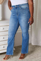 Judy Blue Full Size Bootcut Jeans with Pockets - Flyclothing LLC