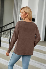 V-Neck Long Sleeve T-Shirt - Flyclothing LLC