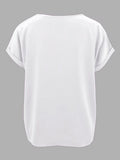 Round Neck Short Sleeve T-Shirt - Flyclothing LLC