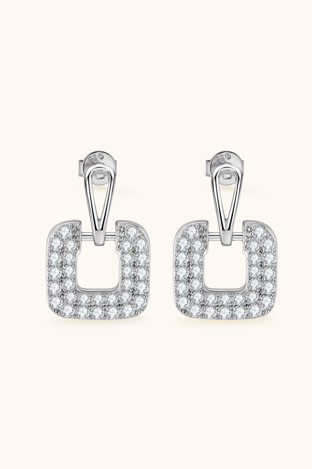 1.68 Carat Moissanite 925 Sterling Silver Drop Earrings - Flyclothing LLC