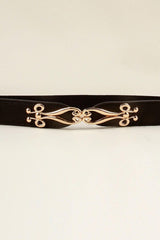 Alloy Buckle Elastic Belt - Trendsi