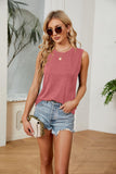 Round Neck Tank Top - Trendsi