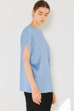 Marina West Swim Rib Pleated Oversized Dolman Sleeve Top - Trendsi