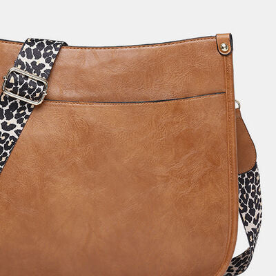 PU Leather Leopard Shoulder Bag - Flyclothing LLC