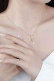 Zircon Bow Pendant Necklace - Flyclothing LLC