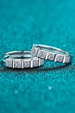 Always Chic Sterling Silver Moissanite Huggie Earrings - Flyclothing LLC