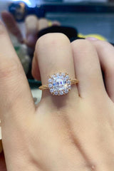 1 Carat Moissanite Twisted Ring - Trendsi