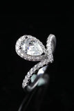 2 Carat Moissanite Teardrop Ring - Flyclothing LLC