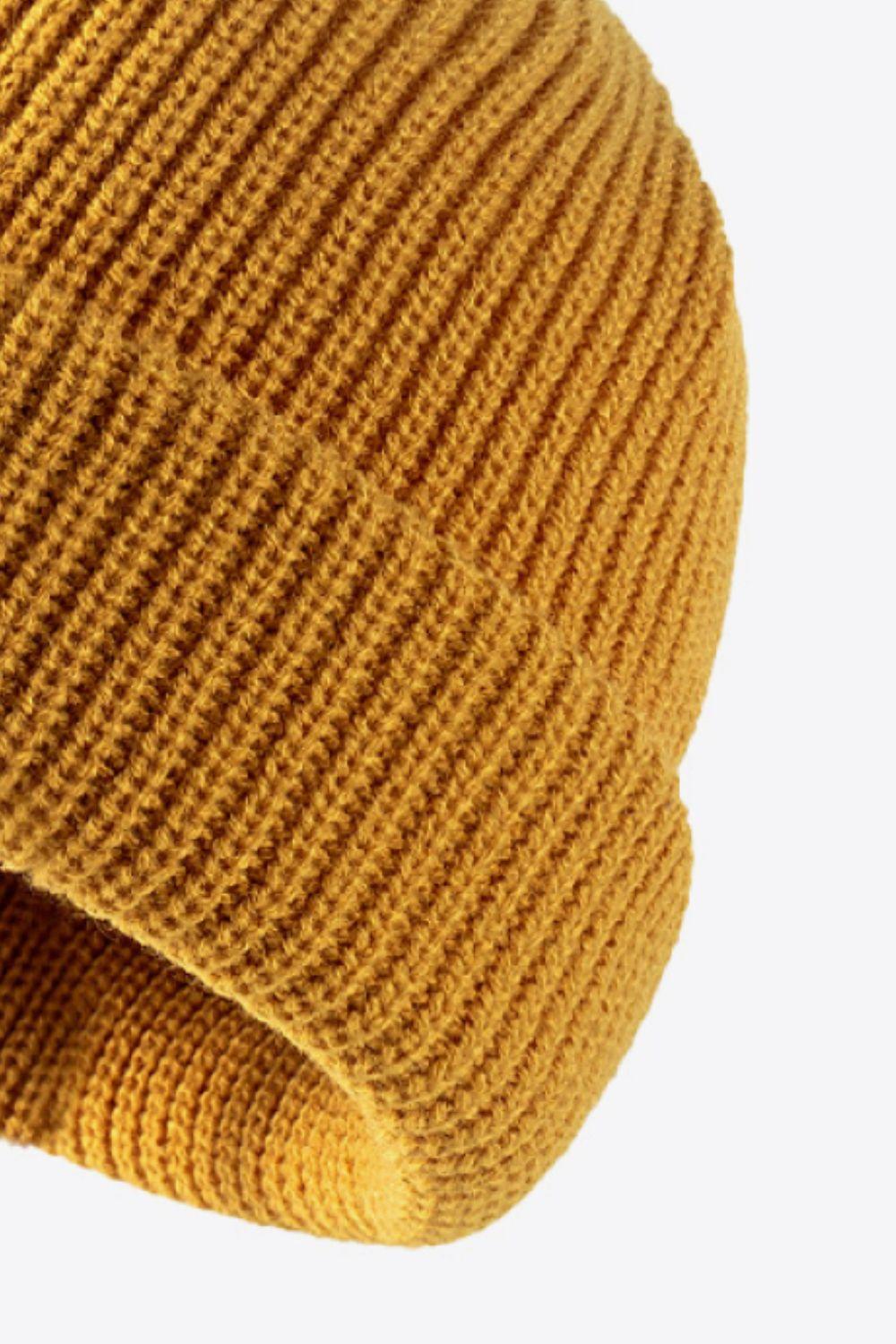 Calling For Winter Rib-Knit Beanie - Trendsi