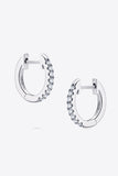 Moissanite 925 Sterling Silver Huggie Earrings - Flyclothing LLC