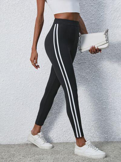 Leggings with 2024 two stripes