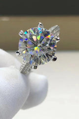 5 Carat  Moissanite 6-Prong Ring - Flyclothing LLC