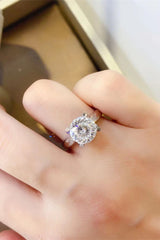 2 Carat Moissanite 925 Sterling Silver Ring - Flyclothing LLC