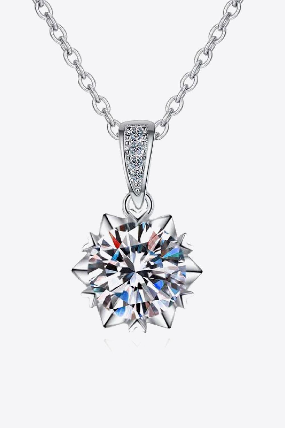 Looking At You 2 Carat Moissanite Pendant Necklace - Flyclothing LLC