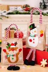 4-Pack Christmas Gnome Graphic Striped Gift Bag - Flyclothing LLC