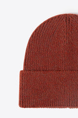 Letter N Patch Cuffed Knit Beanie - Flyclothing LLC