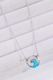 Opal Wave Pendant Necklace - Flyclothing LLC