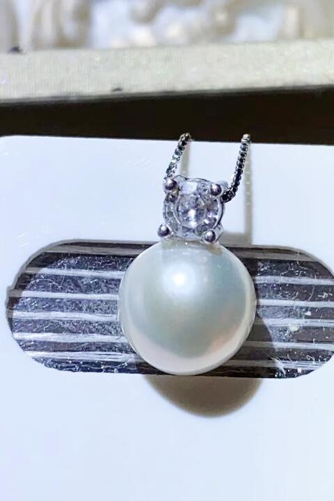 Freshwater Pearl 925 Sterling Silver Necklace - Flyclothing LLC