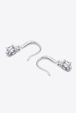 2 Carat Moissanite 925 Sterling Silver Drop Earrings - Flyclothing LLC