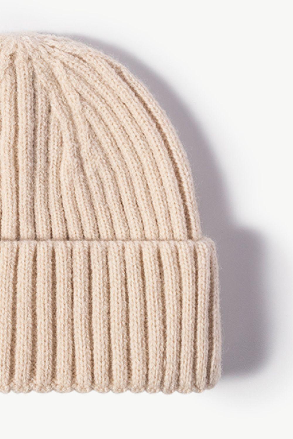 Rib-Knit Cuff Beanie - Flyclothing LLC