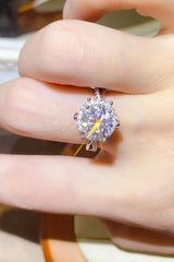 2 Carat Moissanite 925 Sterling Silver Ring - Flyclothing LLC