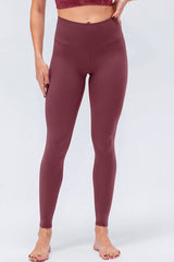 Wide Waistband Slim Fit Active Leggings - Flyclothing LLC