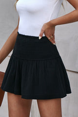 Smocked Waist Culotte Shorts - Flyclothing LLC