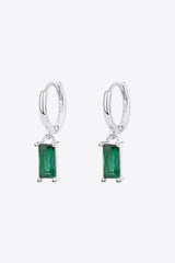 Retro 925 Sterling Silver Cubic Zirconia Drop Earrings - Flyclothing LLC