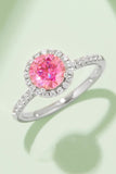 1 Carat Moissanite 925 Sterling Silver Halo Ring - Flyclothing LLC