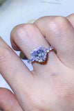 1 Carat Moissanite Heart Ring - Flyclothing LLC