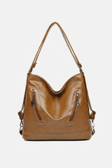 PU Leather Shoulder Bag - Trendsi