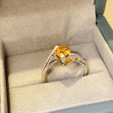 1 Carat Moissanite 925 Sterling Silver Ring - Flyclothing LLC