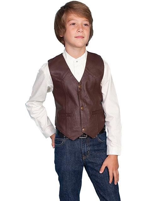 Scully BROWN LAMB KIDS VEST - Flyclothing LLC