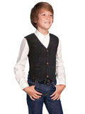 Scully BLACK BOAR SUEDE KIDS VEST - Flyclothing LLC