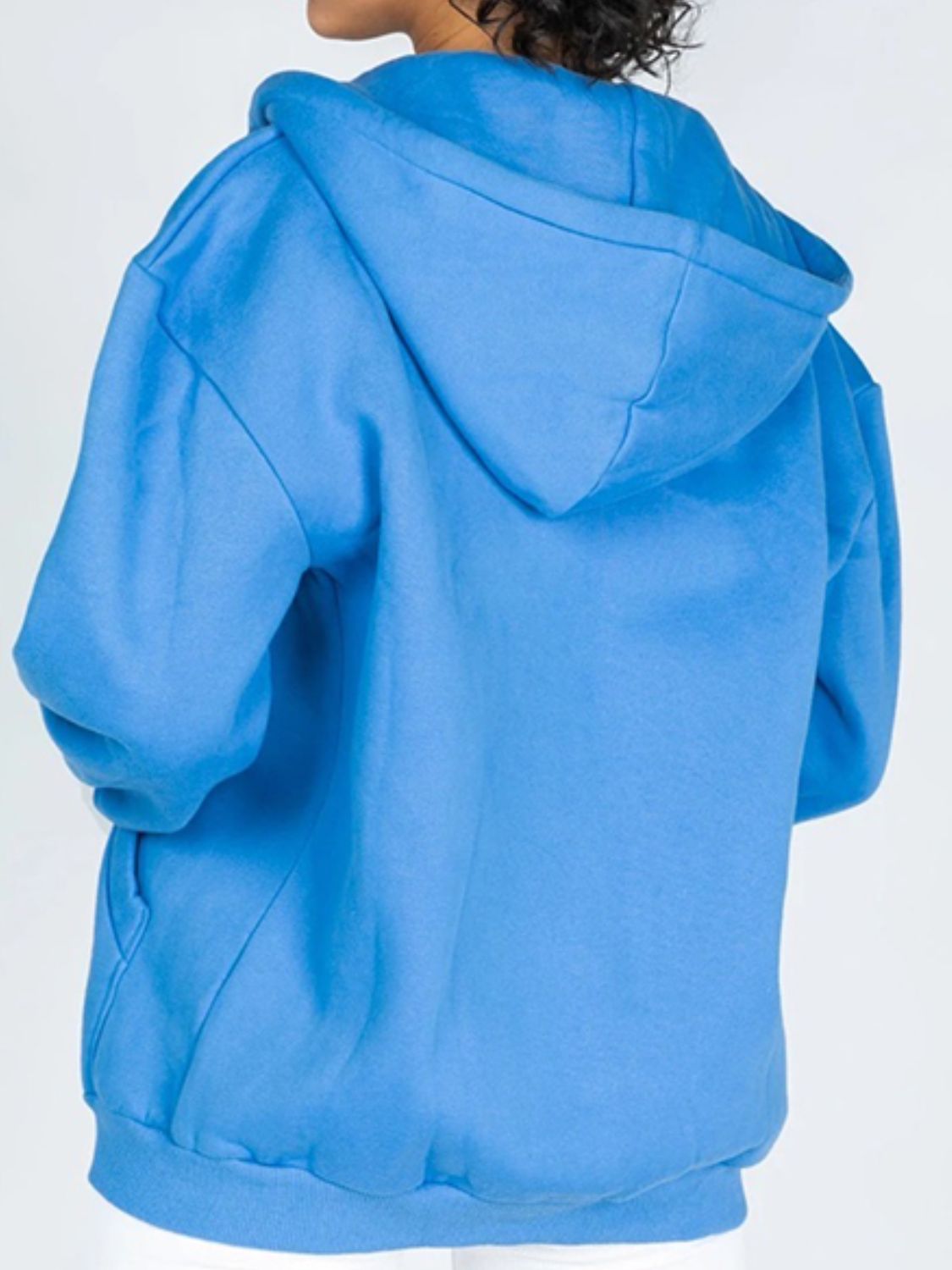 Zip-Up Drawstring Hoodie - Flyclothing LLC