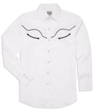 Men's Ely Cattleman Long Sleeve Retro Solid With Piping - Flyclothing LLC