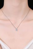 1 Carat Moissanite 925 Sterling Silver Necklace - Flyclothing LLC