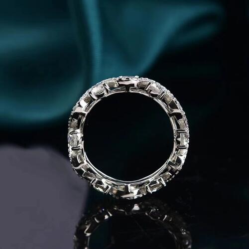 Moissanite 925 Sterling Silver Ring - Flyclothing LLC