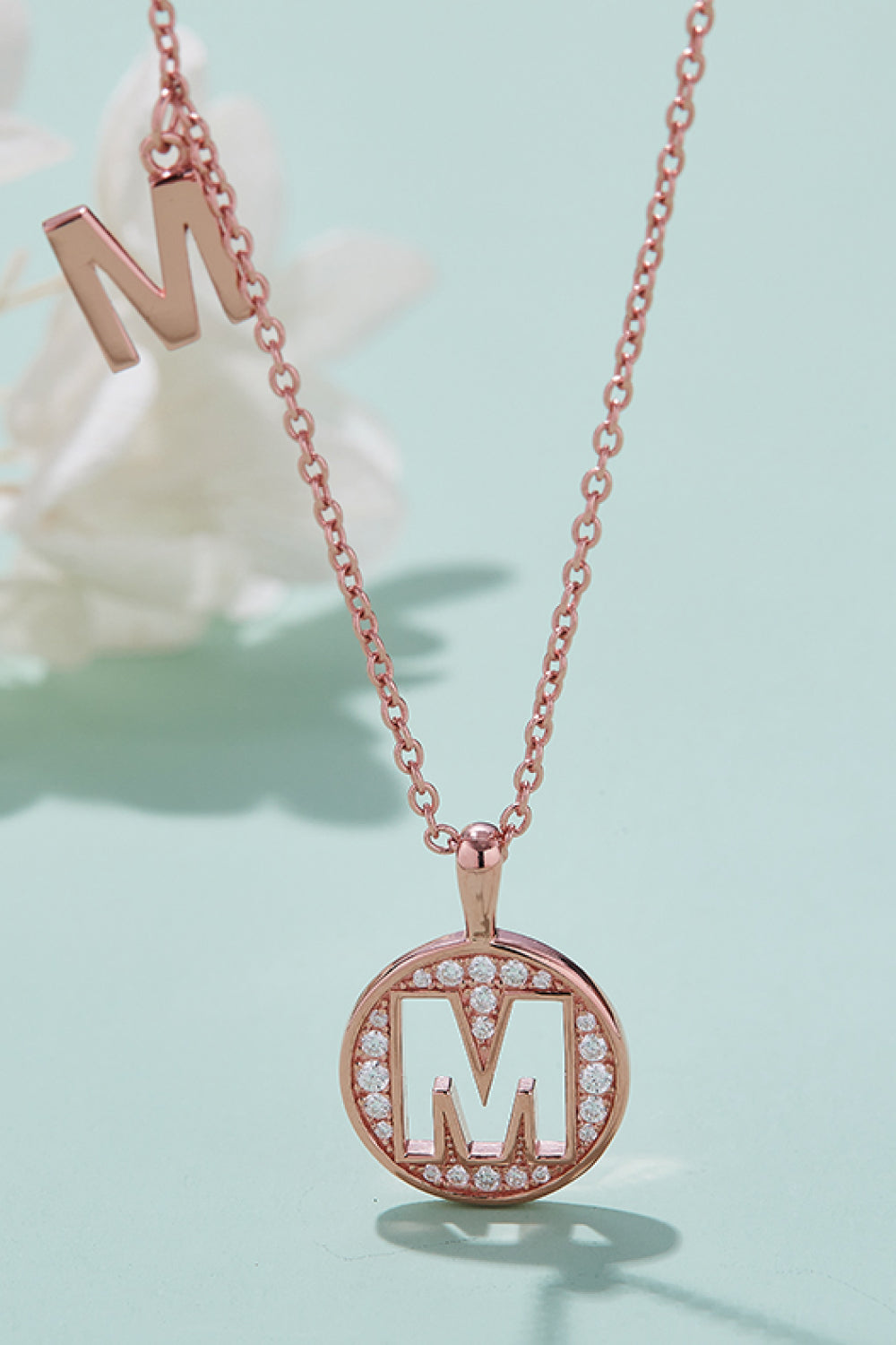 Moissanite K to T Pendant Necklace - Flyclothing LLC