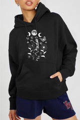 Simply Love Full Size Dancing Skeleton Graphic Hoodie - Trendsi