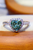 1-Carat Moissanite Heart Ring - Flyclothing LLC