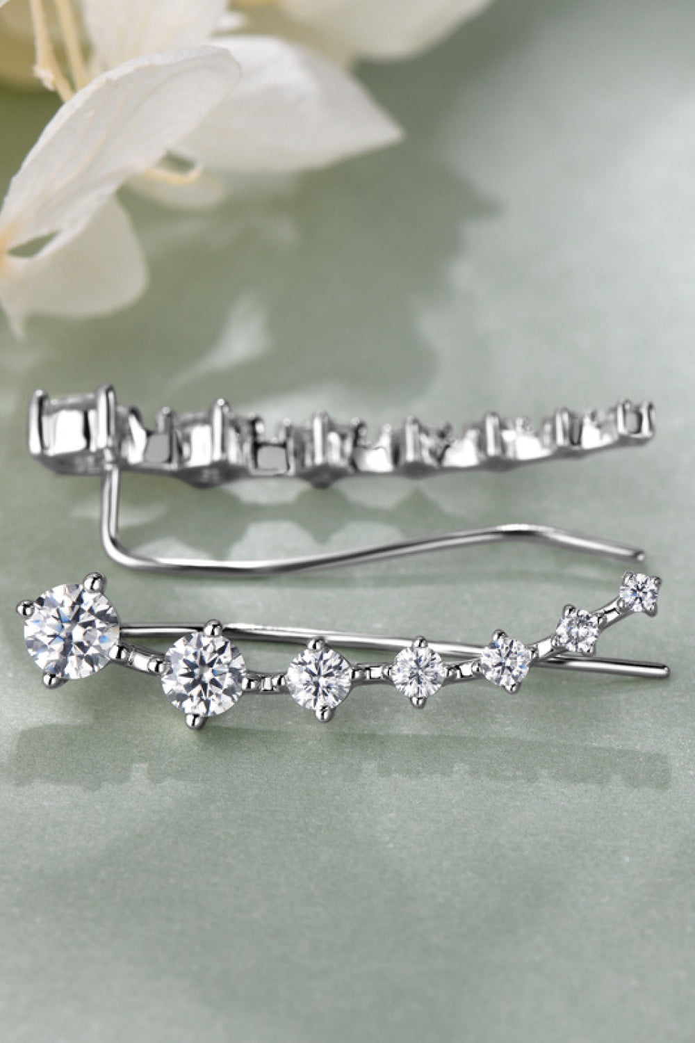 1.9 Carat Moissanite 925 Sterling Silver Earrings - Flyclothing LLC