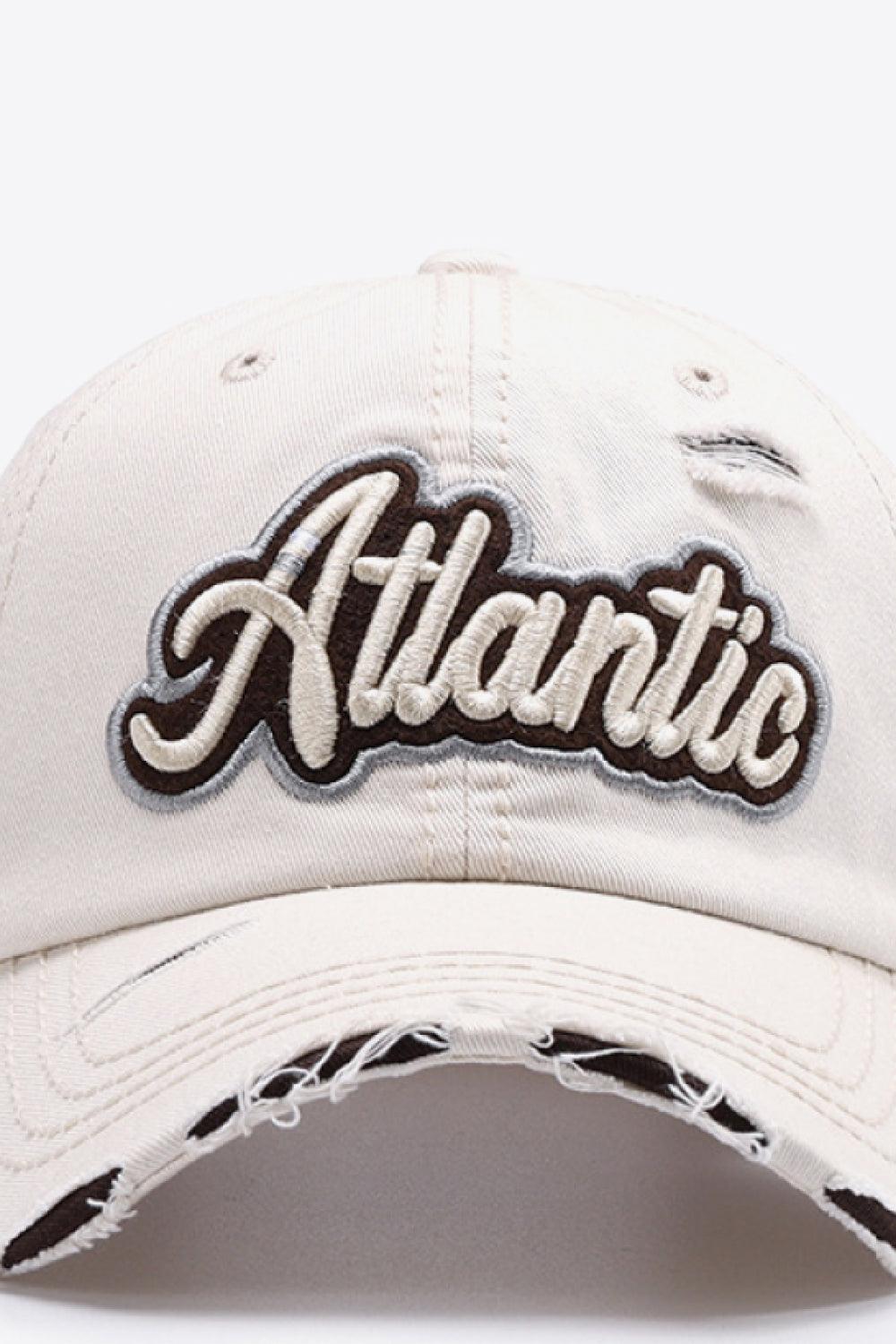 ATLANTIC Graphic Distressed Baseball Cap - Flyclothing LLC