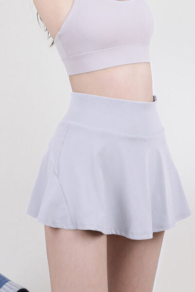 High Waist Pleated Active Skirt - Flyclothing LLC