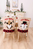 3-Pack Plaid Christmas Gnome Chair Covers - Flyclothing LLC