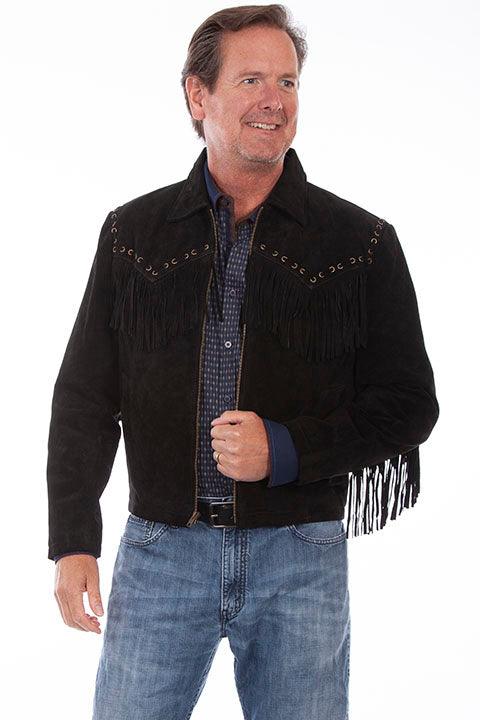 Scully BLACK BOAR SUEDE TEXAN JACKET - Flyclothing LLC