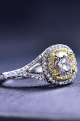 Two-Tone Moissanite Ring - Flyclothing LLC