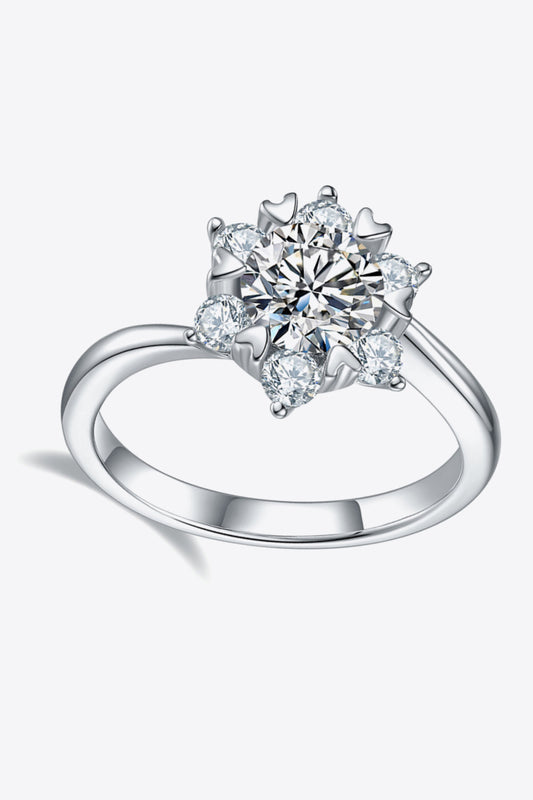 1 Carat Moissanite Zircon Ring - Flyclothing LLC