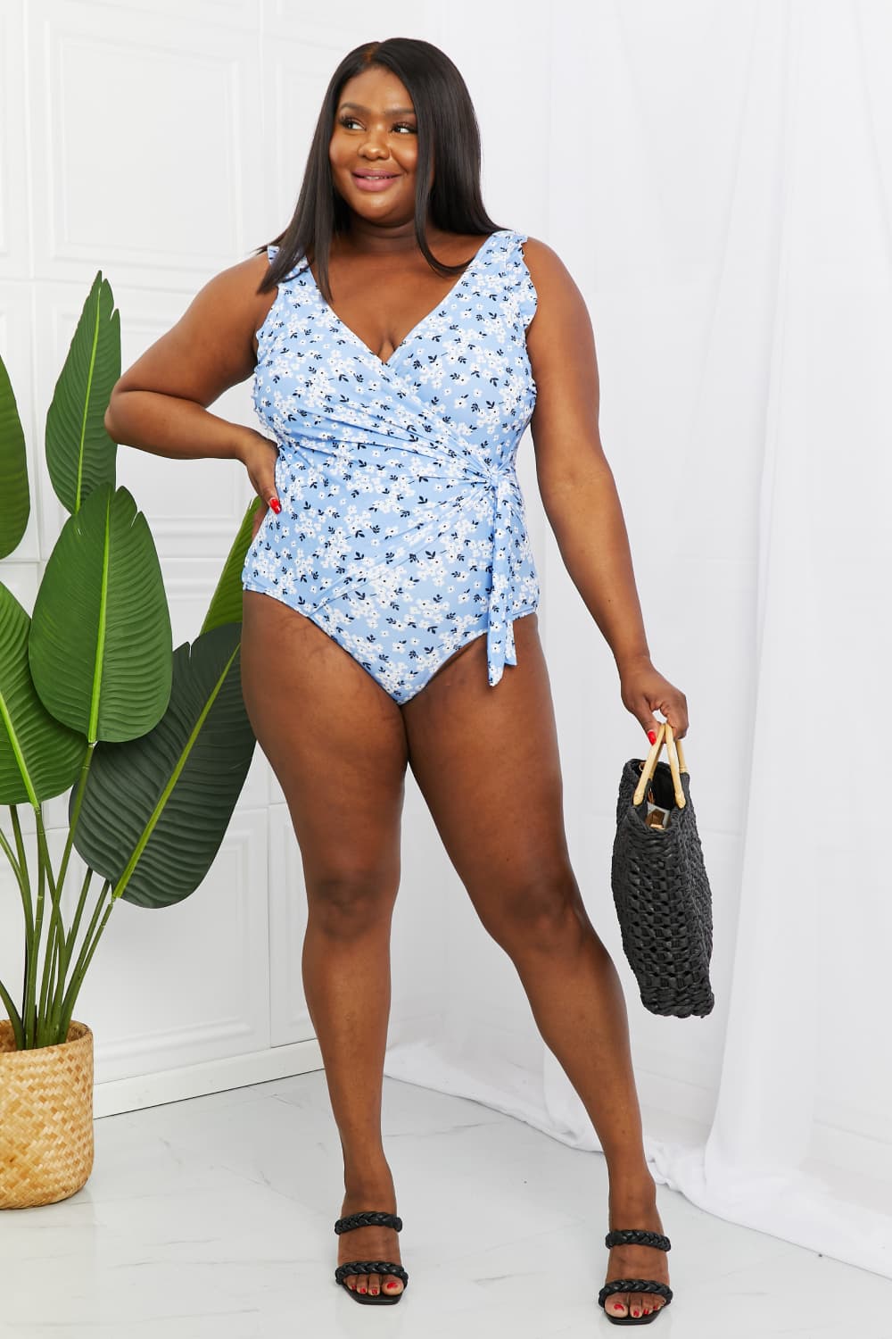Marina West Swim Full Size Float On Ruffle Faux Wrap One-Piece in Cat –  Tiny House of Fashion Boutique
