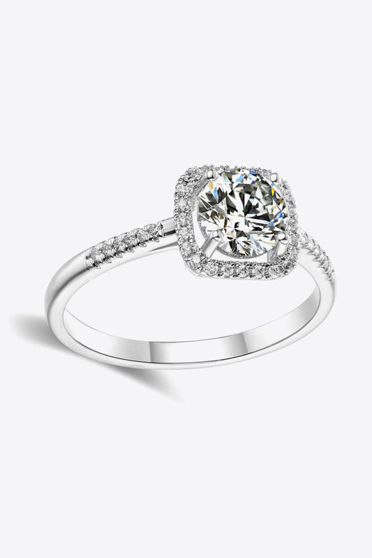 1 Carat Moissanite Zircon Ring - Flyclothing LLC